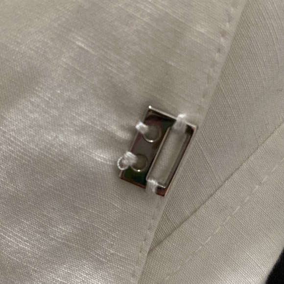 Teenflo White Linen Blazer - Picture 5 of 7